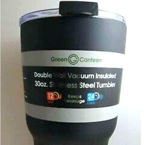 Brand NEW Green Canteen 30oz Stainless Steel Black Double Wall Insulated Tumbler
